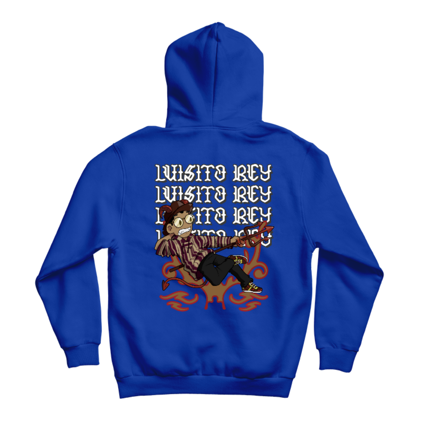 Hoodie LuisitoRey Tribal Ruleta del Diablito Doble Diseño