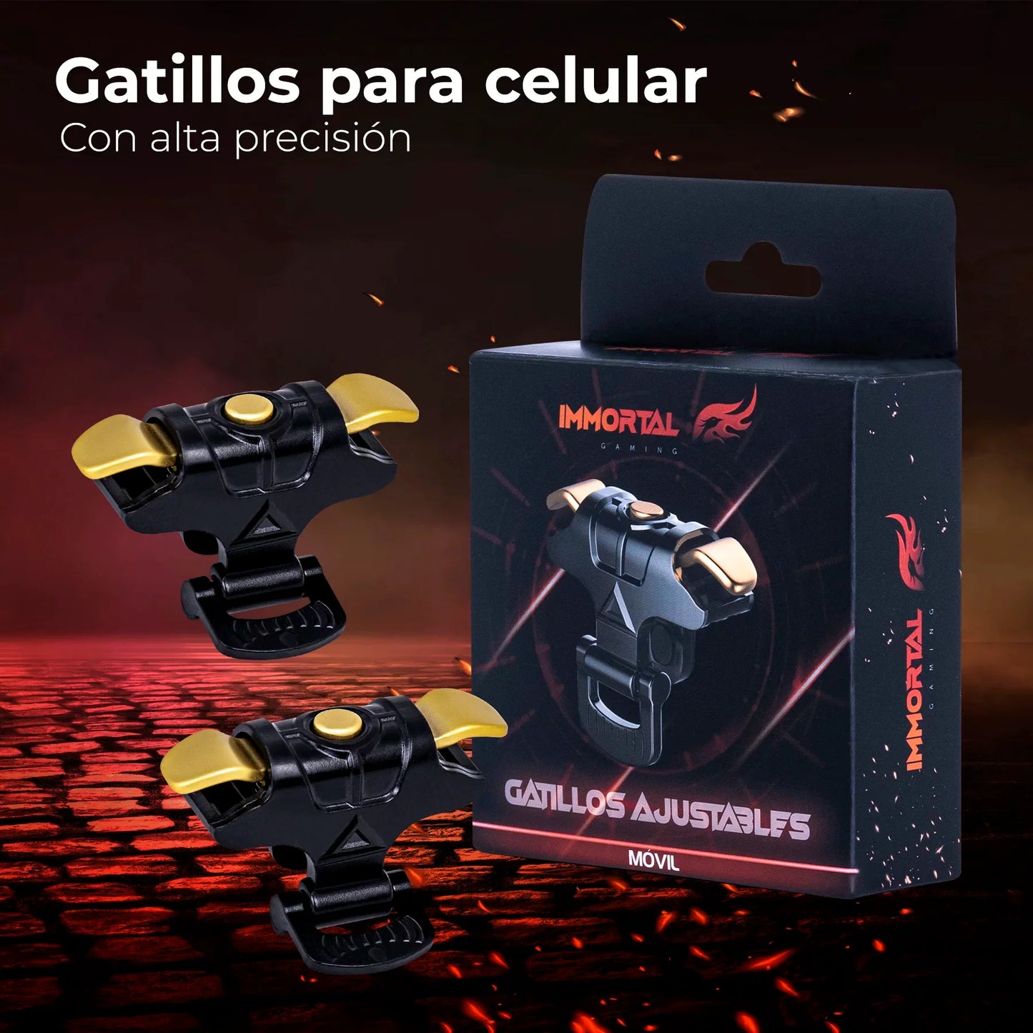 Gatillos para Celular Ajustables Gaming IMJS10